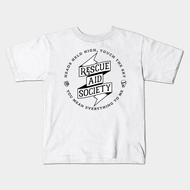 Rescue Aid Society Kids T-Shirt by parkhopperapparel